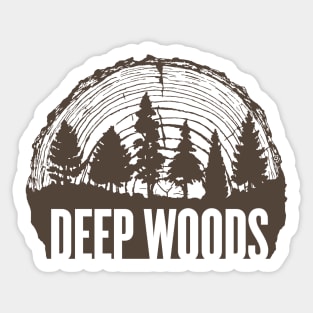 Deep Woods Dark Mode Sticker